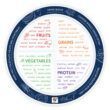 32020E 8" 4-Section MyPlate - Word Art