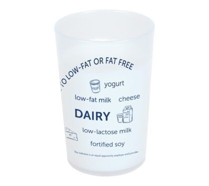 32021E 8-Oz. MyPlate Dairy Cup - Word Art