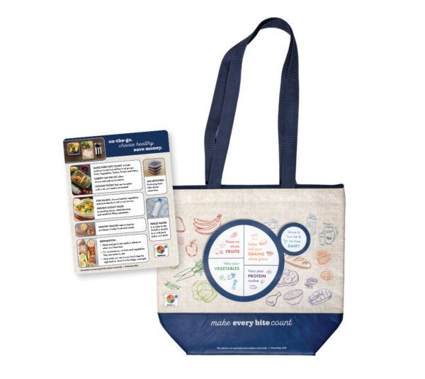 44058E Lunch Bag w/ Placemat Tip Card
