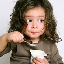 Fresh Baby - Eating Yogurt Image
