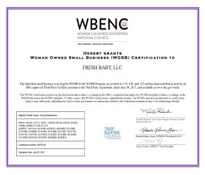 Fresh Baby - WOSB Certificate 2022